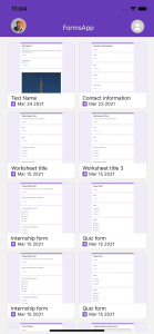 اسکرین شات 1 برنامه FormsApp - Manage your Forms