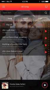 اسکرین شات 3 برنامه My Photo Music Player