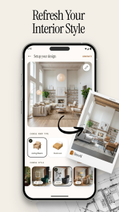 اسکرین شات 2 برنامه AI Home Design: DecoAI