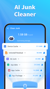 اسکرین شات 1 برنامه Phone Junk Cleaner, Junk Scan