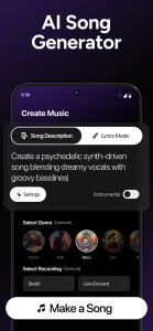 اسکرین شات 5 برنامه MyTunes : AI Music Generator