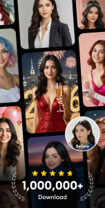 اسکرین شات 1 برنامه AI Photo Studio: Editor Pro