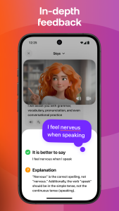 اسکرین شات 5 برنامه Praktika – AI Language Tutor