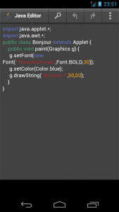 اسکرین شات 2 برنامه Java Editor