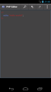 اسکرین شات 2 برنامه PHP Editor