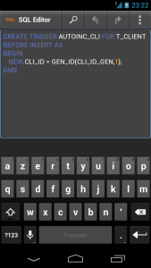اسکرین شات 1 برنامه SQL Editor