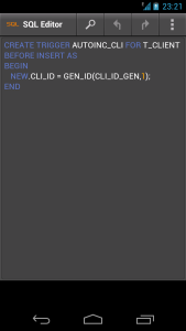 اسکرین شات 2 برنامه SQL Editor
