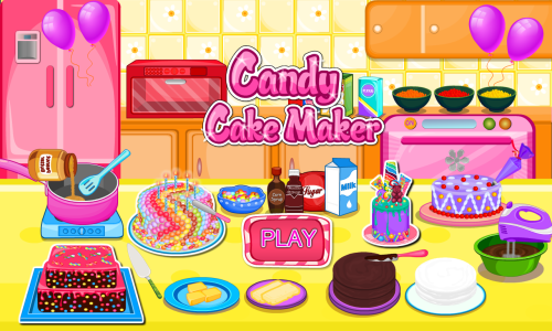 اسکرین شات 1 بازی Candy Cake Maker Cook Desserts