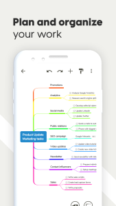 اسکرین شات 5 برنامه Mind Map Maker - Mindomo