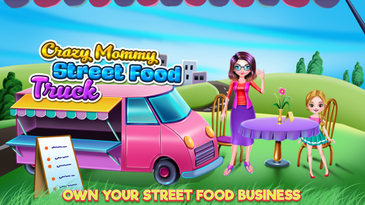 اسکرین شات 1 برنامه Crazy Mommy Street Food Truck