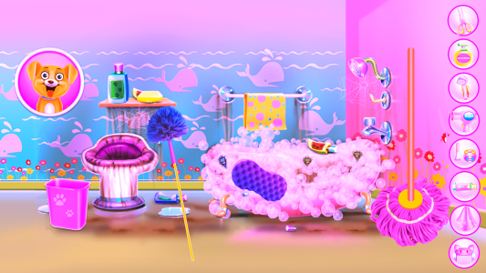 اسکرین شات 2 بازی Puppy Home House Cleaning