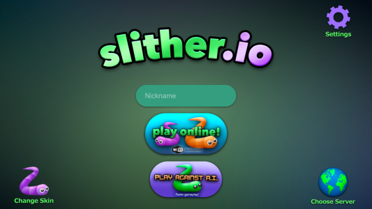 اسکرین شات 1 بازی slither.io