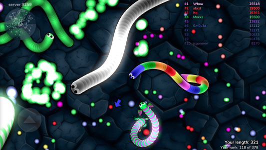 اسکرین شات 7 بازی slither.io