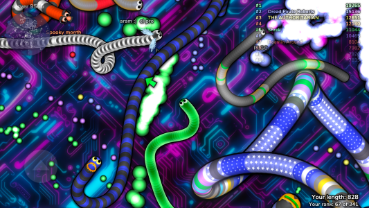 اسکرین شات 8 بازی slither.io