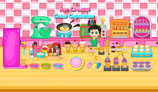 اسکرین شات 1 بازی Cooking Ice Cream Cone Cupcake