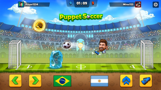 اسکرین شات 1 بازی Puppet Soccer - Football
