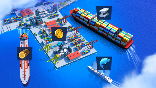اسکرین شات 6 بازی Sea Port: Cargo Boat Tycoon