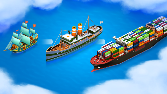 اسکرین شات 3 بازی Sea Port: Cargo Boat Tycoon