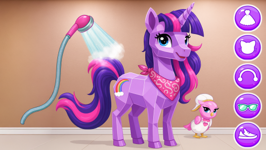 اسکرین شات 1 بازی Magical Unicorn Candy World