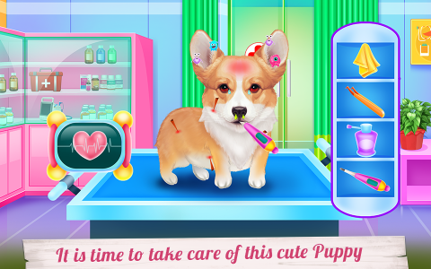 اسکرین شات 3 برنامه Cute Corgis Caring and Dressup