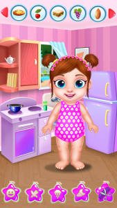 اسکرین شات 3 برنامه Baby Girl Caring: Animal Dress