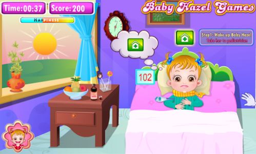 اسکرین شات 1 بازی Baby Hazel Goes Sick