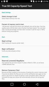 اسکرین شات 2 برنامه True SD Card Capacity & Speed