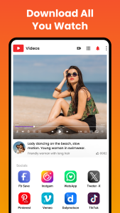 اسکرین شات 2 برنامه All video downloader and saver