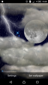 اسکرین شات 2 برنامه The real thunderstorm - LWP