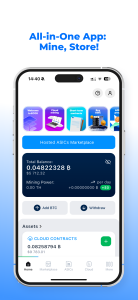 اسکرین شات 1 برنامه ECOS: Bitcoin & Crypto Mining