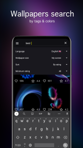 اسکرین شات 3 برنامه AMOLED Wallpapers 4K