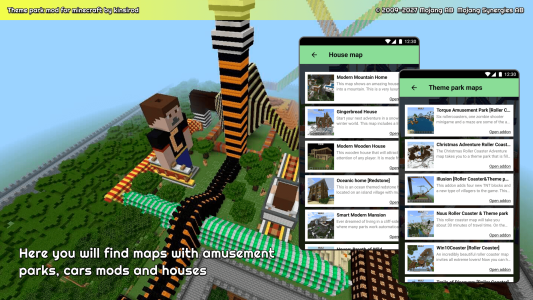 اسکرین شات 2 برنامه Amusement park for minecraft