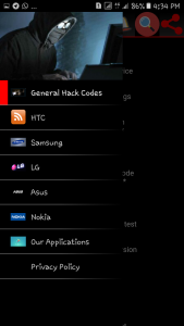اسکرین شات 4 برنامه Mobile Hack Codes