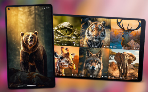 اسکرین شات 6 برنامه Animal Wallpapers 4K