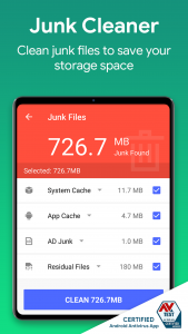 اسکرین شات 2 برنامه Virus Cleaner - Phone security
