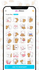 اسکرین شات 6 برنامه Love Stickers for Whatsapp