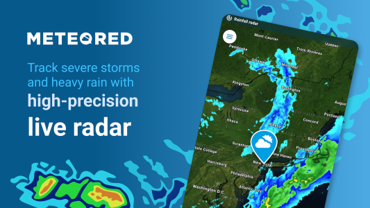 اسکرین شات 1 برنامه Weather Radar - Meteored News