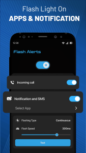 اسکرین شات 2 برنامه Flash Alert - Call & SMS