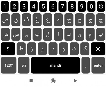 اسکرین شات 3 برنامه کیبورد فارسی