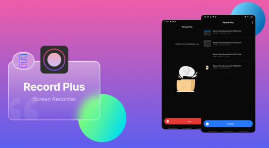 اسکرین شات 1 برنامه رکورد پلاس | ضبط ویدیو از گوشی