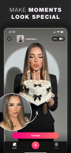 اسکرین شات 2 برنامه Glam AI: Video & Photo Editor