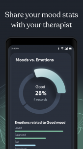 اسکرین شات 6 برنامه Moodlight - Daily Mood Tracker