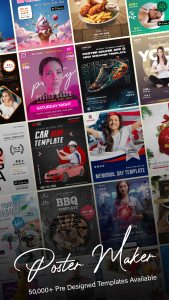 اسکرین شات 1 برنامه Flyer, Poster & Graphic Design