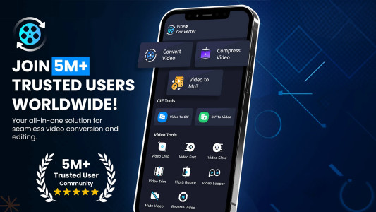 اسکرین شات 1 برنامه Video Converter:Compress Video