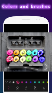 اسکرین شات 3 برنامه Neon Effect Brush : draw glow