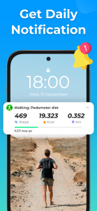 اسکرین شات 7 برنامه Walking: Pedometer diet