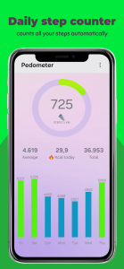 اسکرین شات 1 برنامه Walking: Pedometer diet