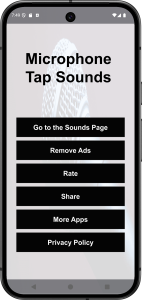 اسکرین شات 5 برنامه Microphone Tap Sounds