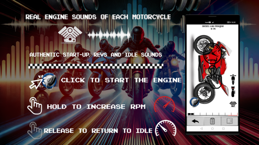 اسکرین شات 2 برنامه Motorcycles - Engines Sounds