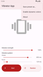 اسکرین شات 3 برنامه Vibrator App